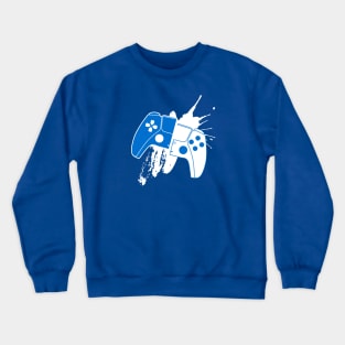 Playstation Control Paint Splash Crewneck Sweatshirt